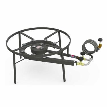 Imagem de Fogareiro Coyote Sem Pé 2 Queimadores 10 Chamas Caulim Alta Pressão F2b10 - Progás