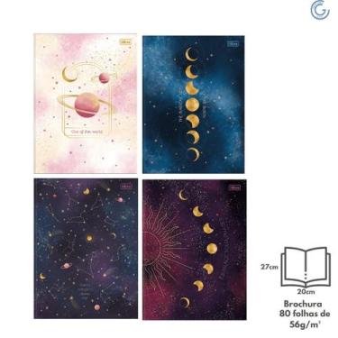 Imagem de Caderno Brochura Capa Dura Universitário Magic 80 Folhas Tilibra - Sor