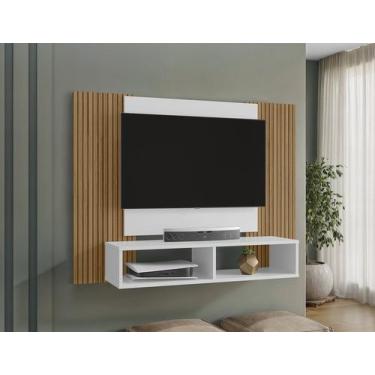 Imagem de Painel Navi - Moveis Bechara, Branco/Ripado