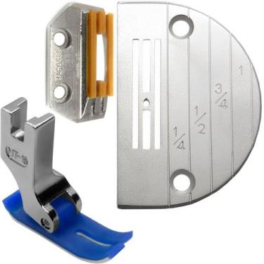 Imagem de Chapa Agulha 4 Carreira Dente Emborrachado Calcador Reta ind - Evolver