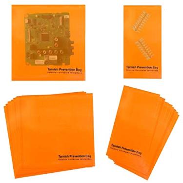 Imagem de A-ONE Sacos VCI para prevenção de ferrugem, inibidor de corrosão volátil para peças de metal de precisão, pacote com 10 sacos de 8,1 cm x 15,2 cm + 10 unidades de 15,2 cm x 15,2 cm