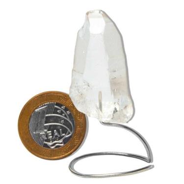 Imagem de 05 Ponta Cristal Lemuriano Natural na Base Média 20g 4 a 7cm - Cristai