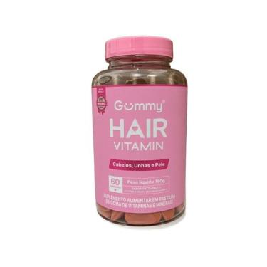 Imagem de Gummy Hair Suplemento Alimentar Tutti Fruti 60 Gomas