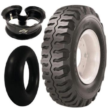 Imagem de Kit Pneu Empilhadeira 650-10 Mvi2 10 Lonas Maggion + Camara + Protetor