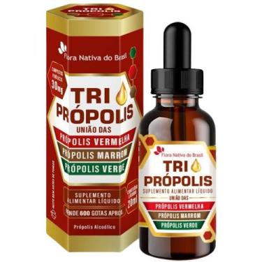 Imagem de Tri Própolis Em Gotas ( Própolis Vermelha, Verde e Marrom) 20ml - Flor