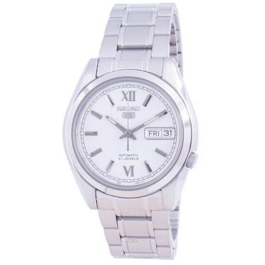 Imagem de Relógio Seiko 5 Automatic Silver Dial 21 Jewels SNKL51K1 Masculino