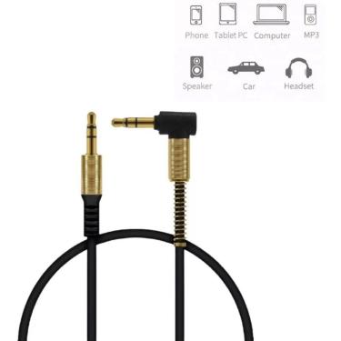 Imagem de Cabo auxiliar P2+P2 de áudio 3,5mm | 1,2m | Durável
