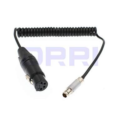 Imagem de DRRI Cabo de alimentação macho RS de 3 pinos para XLR fêmea de 4 pinos para câmera ARRI Alexa