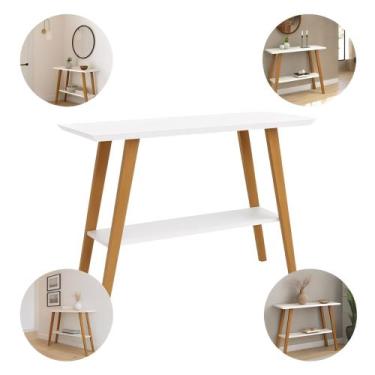 Imagem de Aparador De Sala Retro Com Pés De Madeira Buffet Cantinho Do Café - Lo