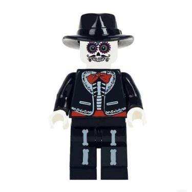 Imagem de Boneco desenho animação filme bloco de montar, MAN SKULL