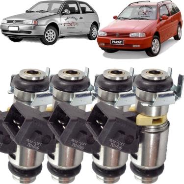 Imagem de 4 Bicos Injetores Vw Gol Parati 1.0 16V 1997 1998 1999 2000