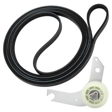 Imagem de 137315300 Kit de reparo de correia secadora e polia intermediária 134793500 para eletrolux, secadores Kenmore, correia substitui 134719300, AP4368788, EAP2349294, polia intermediária substitui