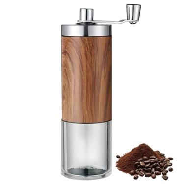 Imagem de Moedor de café manual, portátil, com alça dobrável para moagem suave para casa, escritório ou acampamento, mão