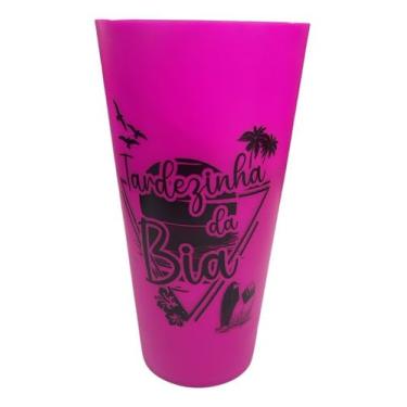Imagem de Kit 50 Copos Ecológicos Personalizados 550ml – Reutilizáveis para Festas e Eventos (Pink)