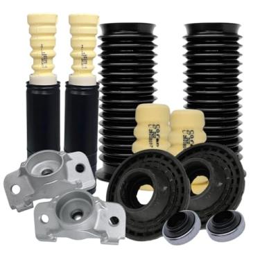 Imagem de Kit Batente e Coxim Dianteiro Traseiro Compatível com Onix Prisma Cobalt Joy 2012 a 2021 Suspensão Completo