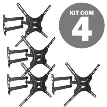 Imagem de Suporte TV 32 55 Polegadas Triarticulado Retrátil Ajustável Universal 