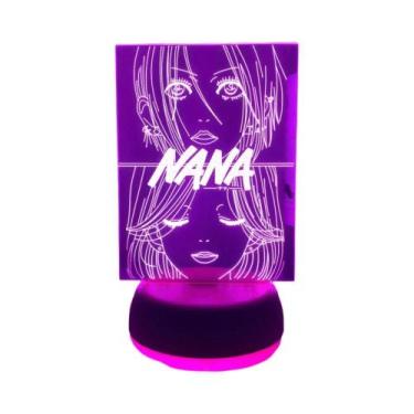 Imagem de Quarto Infantil 3D Luz Anime Nana LED Lâmpada Noturna Manga Decoração 