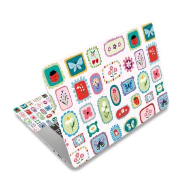 Imagem de DINKY Flower Butterfly 12,1 13 13,3 14 15 15,4 15,4 15,6 polegadas Netbook Laptop Skin Cover Protetor macio reutilizável para notebook Chromebook Skin Decalque de 11,6 a 15,6 polegadas