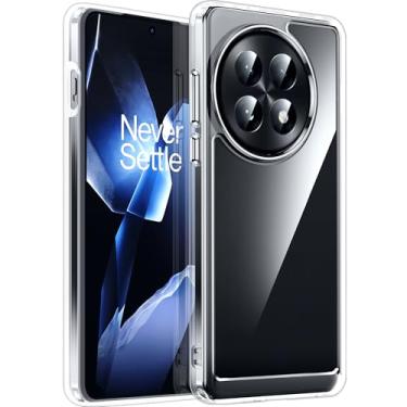 Imagem de LeYi Capa para OnePlus-13: com botões independentes, capa de telefone à prova de choque com borda acrílica antiarranhões e ajuste fino para OnePlus 13, transparente