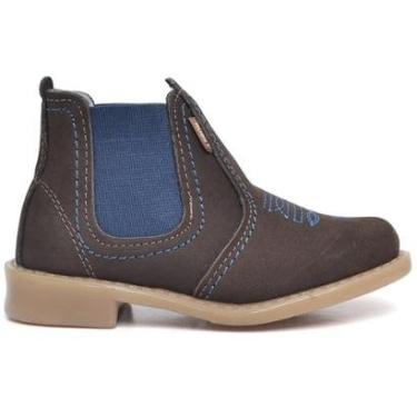 Imagem de Botina Infantil Menino Rubim com Elástico Azul Confortavel-Masculino