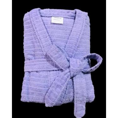 Imagem de Roupão de Banho Briza Atoalhado Adulto 100% Algodão Manga Curta (4008)