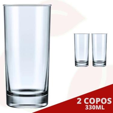 Imagem de 2 Copo Brooklyn Transparente 330ML Bartender Long Drink Suco - NADIR F