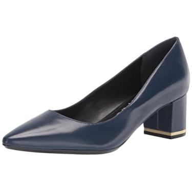 Imagem de Calvin Klein Nita feminino, Couro azul-marinho escuro, 41
