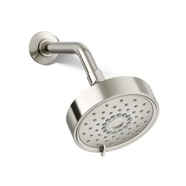 Imagem de KOHLER Chuveiro multifuncional Purist 22170-G-SN, montagem na parede, 3 configurações de pulverização, 1,75 GPM, níquel polido vibrante