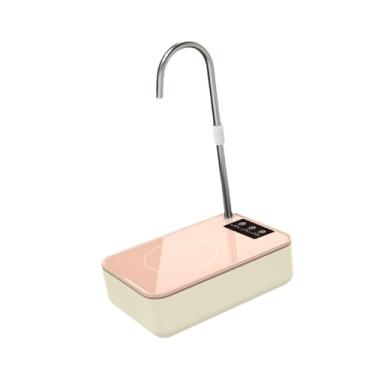 Imagem de Baoblaze Bomba d'água elétrica leve, dispensador automático de jarra de água para escritório itinerante, Rosa