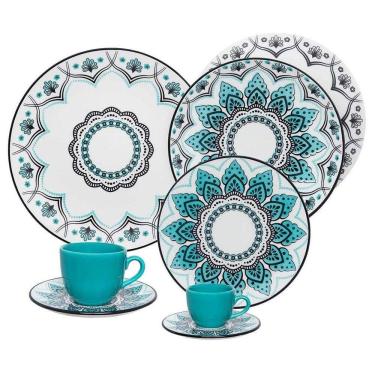 Imagem de Aparelho de Jantar/Chá e Café 42 Peças de Porcelana Serene Oxford
