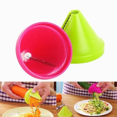 Imagem de 1 peça, ferramenta de corte de cenoura, descascador, cortador de frutas pretas e ferramentas de decoração de vegetais para chef, conjunto de ferramentas de decoração com apontador em espiral para