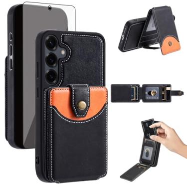 Imagem de Asuwish Capa de celular para Samsung Galaxy S23 FE 5G capa carteira celular compatível com Magsafe protetor de tela de vidro temperado Slim Stand compartimento para cartão de crédito macio S 23 EF