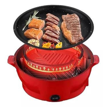 Imagem de Frigideira Elétrica 220V Antiaderente de Cozinha Portátil Alimentos