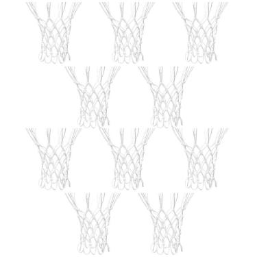 Imagem de 10un Rede Aro Cesta Basquete Fio Seda Chuá 4mm Oficial Top