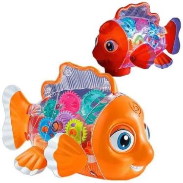 Imagem de Brinquedo Bebê Peixe Palhaço com Luz e Música - Atena