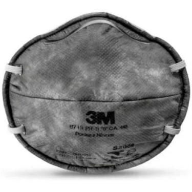 Imagem de Mascara Proteção Respirador Concha 8713 3M C/ Carvão Ativado