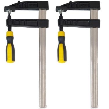 Imagem de Grampos Sargento Tipo F 100x300mm Eda   Jogo 4 