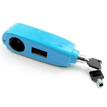 Imagem de Trava de Moto Manete Manopla Guidao Cadeado AntiFurto Freio Acelerador