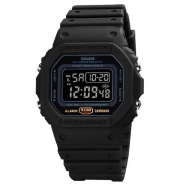 Imagem de Relógio Masculino Digital Esportivo – À Prova d'Água com Pulseira de Borracha – Cores Variadas, Resistente e Estiloso