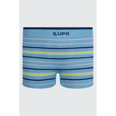Imagem de Cueca Boxer Infantil Lupo 00137-032 Sem Costura Listrada Microfibra T.