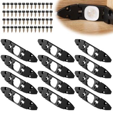 Imagem de Cinnvoice Pacote com 12 clipes de luz de frontão compatíveis com Govee H706 com parafusos compatíveis com luzes externas permanentes Govee Pro com uma variedade de gerenciamento de cabos de telhado