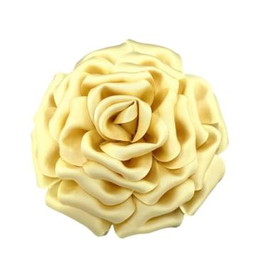 Imagem de NewZenro Broches Grandes E Delicados De Cetim Seda Com Rosas, Alfinetes Lapela, Flores Tecido, Broche Grande Para Mulheres, Festa Casamento, Banquete, Vestido, Terno, Roupas, Acessórios, Joias, Pres