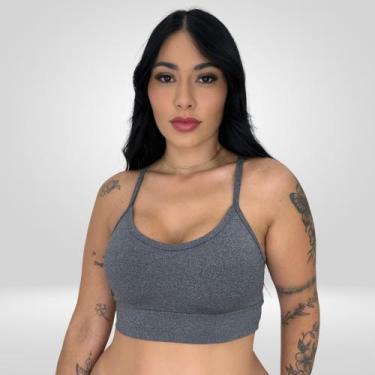 Imagem de Kit 10 Top Nadador Conforto Feminino Sem Bojo Fitness Sutiã Esportivo 