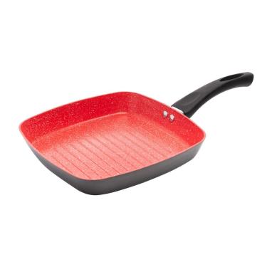Imagem de Bistequeira 24cm Indução Rev. Cerâmico Granilite Vermelha Lyor