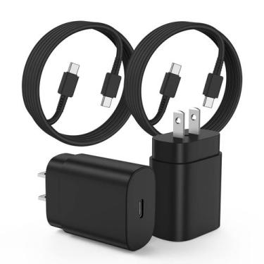 Imagem de Pacote com 2 carregadores Essri 25W USB C Fast com cabo de 3 m