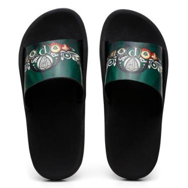 Imagem de Chinelo Slide Masculino Nuvem Palmeiras Estiloso Macio Confortavel Lev