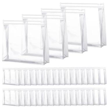 Imagem de Organizador de bolsas de maquiagem Xuniea, PVC transparente, 50 unidad