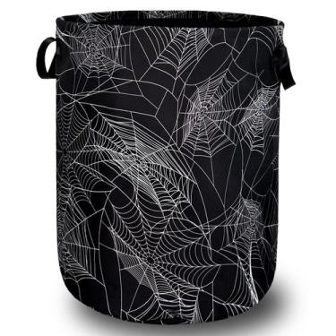 Imagem de Cesto de roupa suja SELIONLIKN Spider Web Halloween 48L Oxford