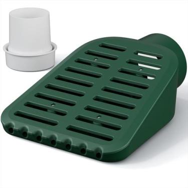 Imagem de Grelha de drenagem de quintal Debialo 10x29x12cm com adaptador de tubo