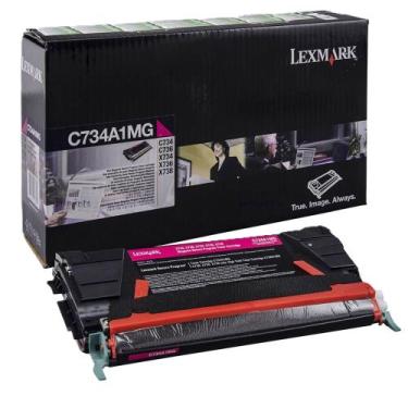 Imagem de Toner Original Lexmark  C734 C736 X734 X736  C734A1MG  MAGENTA